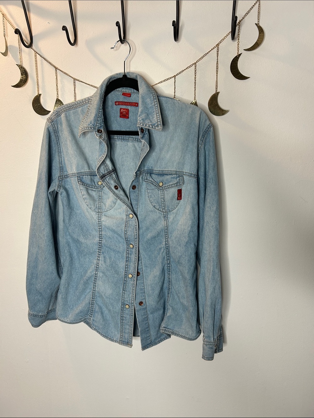 ROAM Light Blue Denim Shirt with Red Label